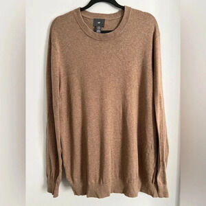 H&M tan crewneck sweater